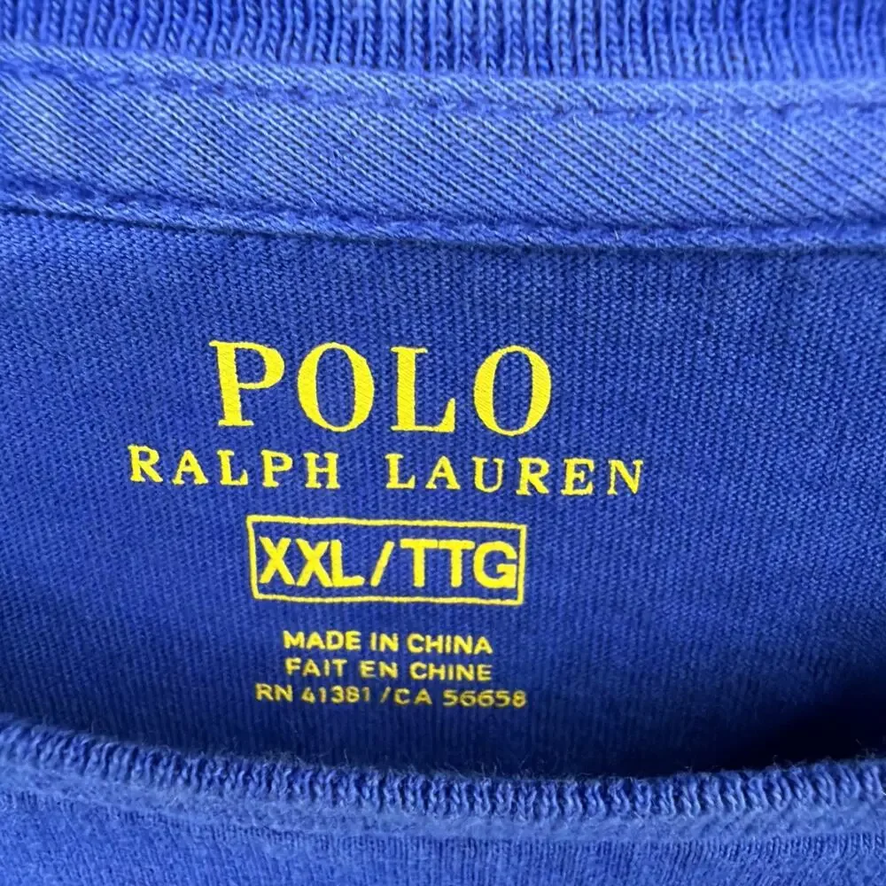 Polo Ralph Lauren Men Classic Fit Pocket T-Shirt Blue Size 2XL